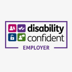 "Disability confident employer logo"