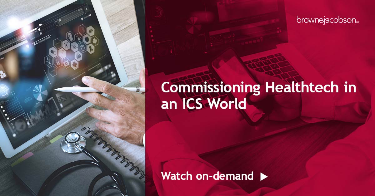 Commissioning Health Tech webinar NHS integrated care systems
