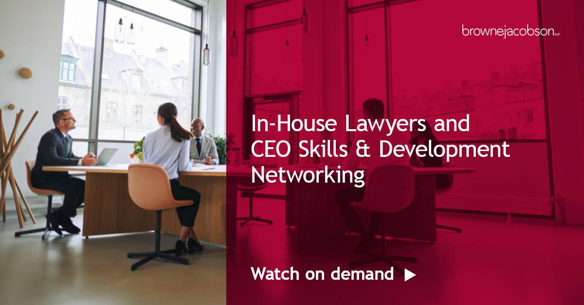 In house lawyers - on demand - 9 nov