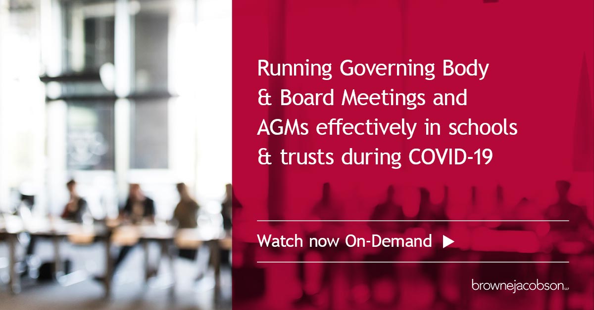 Running governing body and board meetings and AGMs effectively during COVID-19