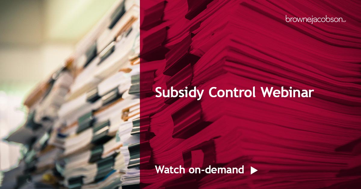 Subsidy Control Webinar