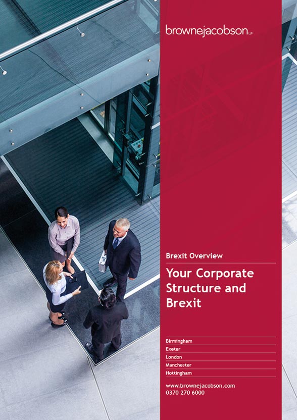 Your corporate structure and Brexit