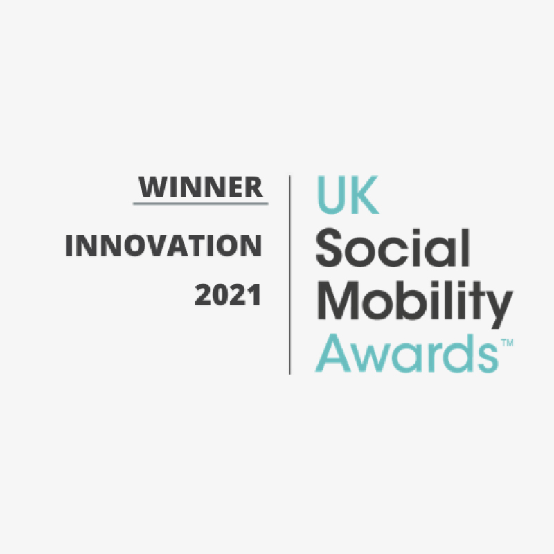 Image of UK Social Mobility Awards 2021 logo