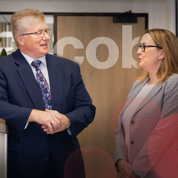 Claire Cornish and Nigel Lyons, as part of the Being Browne Jacobson campaign
