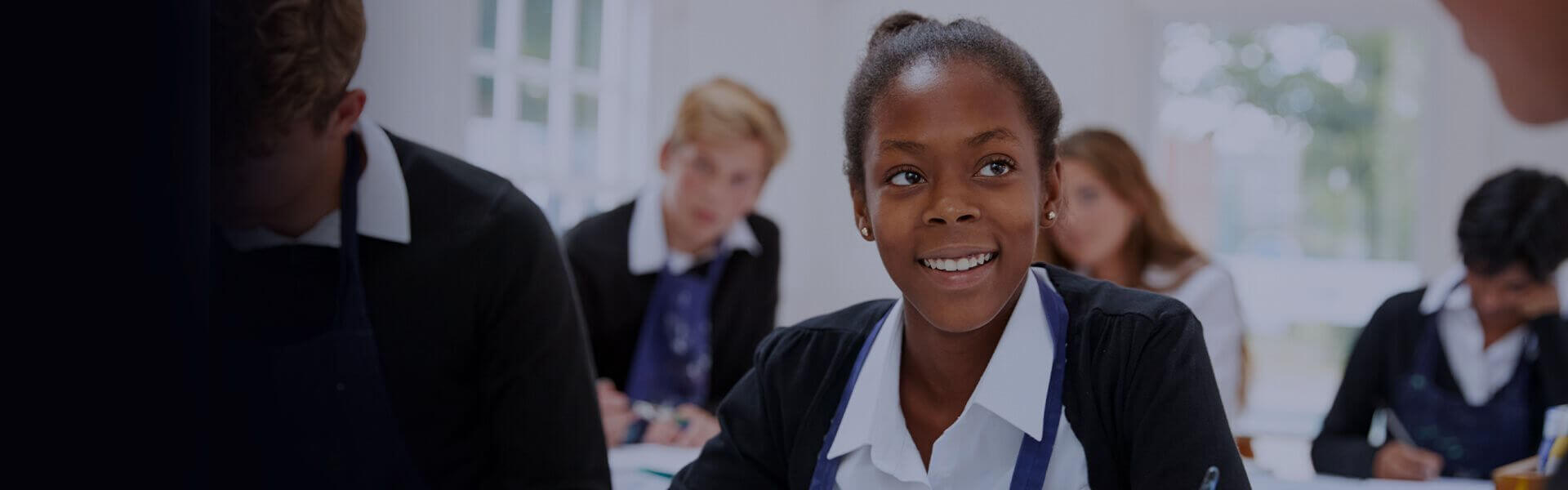 Image of secondary school pupils sat in classroom